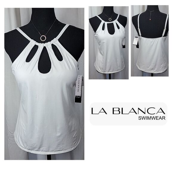 La Blanca Island Goddess Underwire Keyhole Tankini Top - Picture 1 of 16